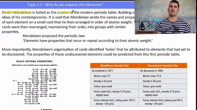 Year 10 Chemistry - 1.1 Why do we organise the elements смотреть онлайн