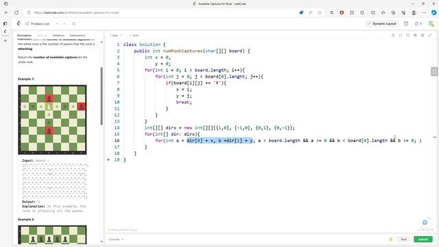 LeetCode 999 | Available Captures for Rook | Matrix | Java смотреть онлайн