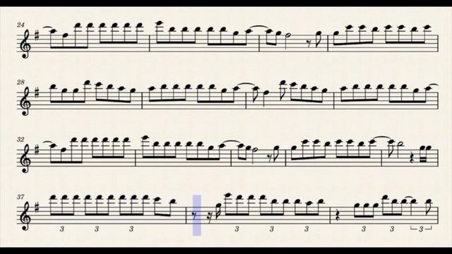 LA BACHATA-Partitura SaxAlto-WillySax смотреть онлайн