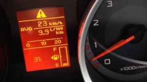 Закончился бензин Mitsubishi Lancer X