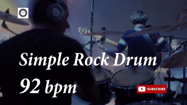 Simple Rock Drum Groove - 92 bpm - HQ смотреть онлайн