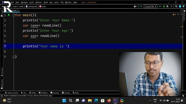 How to take user input in Kotlin by Rajdip Mondal in Bengali смотреть онлайн