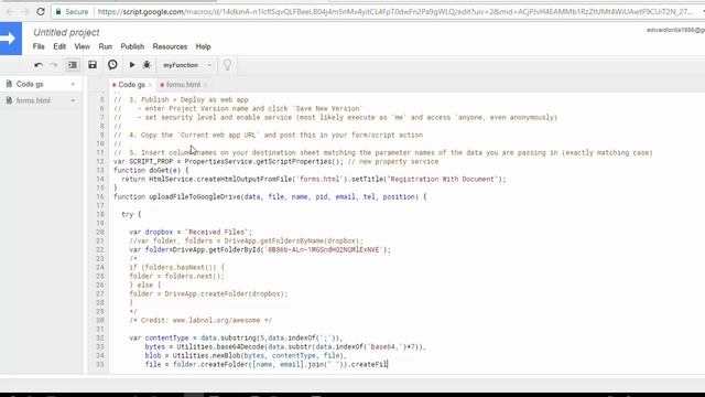 HTML5 Upload base64 Form App Script Google Sheet смотреть онлайн