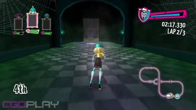 ♥ Monster High Skultimate Roller Maze Walkthrough PART 3 Race Inside The Castle (Wii/DS/3D Part 4 H смотреть онлайн