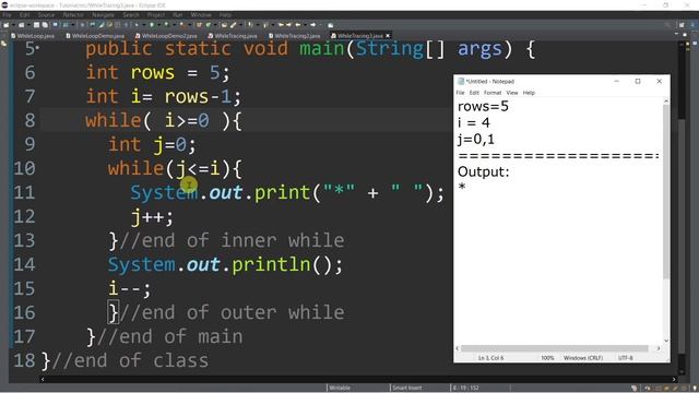 Java Tutorial #13 | TRACING NESTED WHILE LOOPS | Tagalog | English | Filipino | 2021 смотреть онлайн