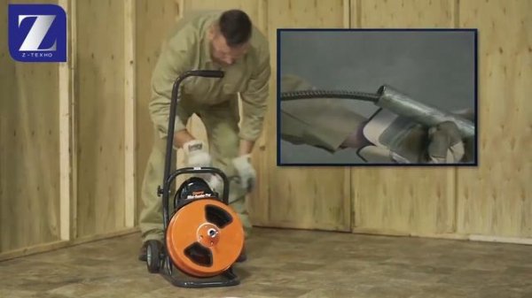 Прочистка слива канализации электромеханическим аппаратом MRP (General Pipe Cleaners)