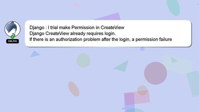 Django : I trial make Permission in CreateView смотреть онлайн