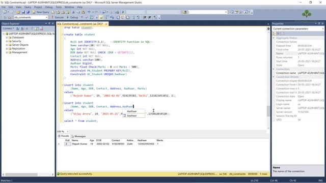 Check Constraint in SQL - Python Guru | Tech Expert смотреть онлайн