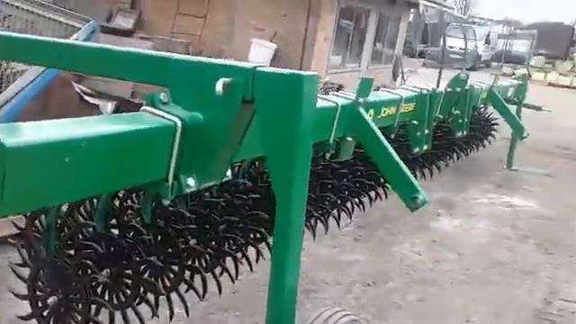 Борона ротаційна мотига John Deere 400 6 метрів Rotary hoe смотреть онлайн