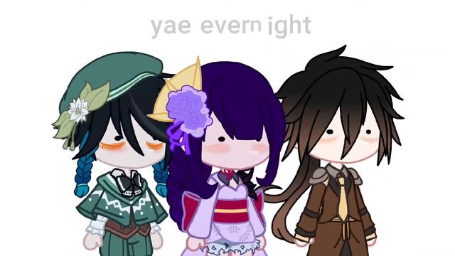 Bow bow bow🏹🗡️🌠||Archons||Genshin impact x Gacha club|| probably late смотреть онлайн