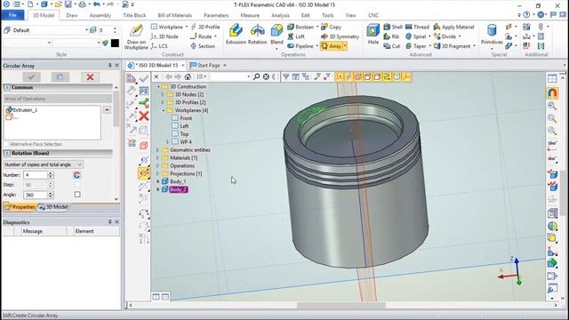 T-Flex CAD 15 3D - Exercise 90 смотреть онлайн