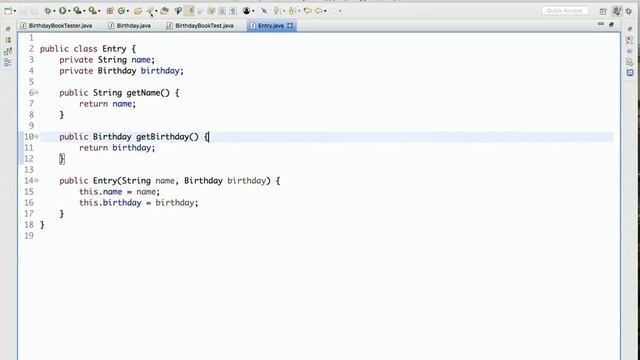 Java Tutorial Birthday Book App 04 смотреть онлайн