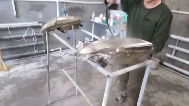 Фары под автолак! с добавлением черной краски! Легкая тонировка!