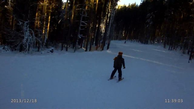 Тест экшн-камеры ExtremeCam. Буковель 2013 г. Катаемся с сыном. смотреть онлайн