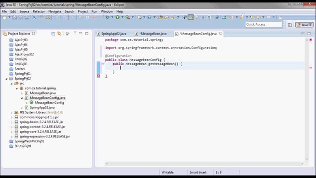Spring Framework (Tutorial 02 - Java Based Configuration) смотреть онлайн