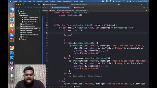 (Part-2) Login screen Email, Password Validation and Keyboard Handling in Swift 5 Xcode 12.3 Hindi. смотреть онлайн