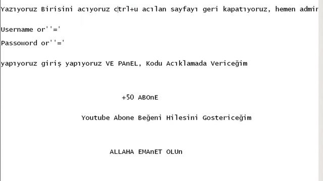 Sql Acıklı Site Admin nine Sızma Programsız смотреть онлайн