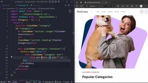Create a Web App with React | Build React Responsive Website | Make a Website using React