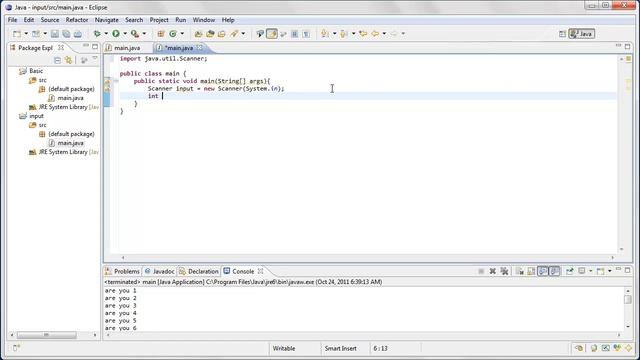 Java 6- User input(int, String) смотреть онлайн