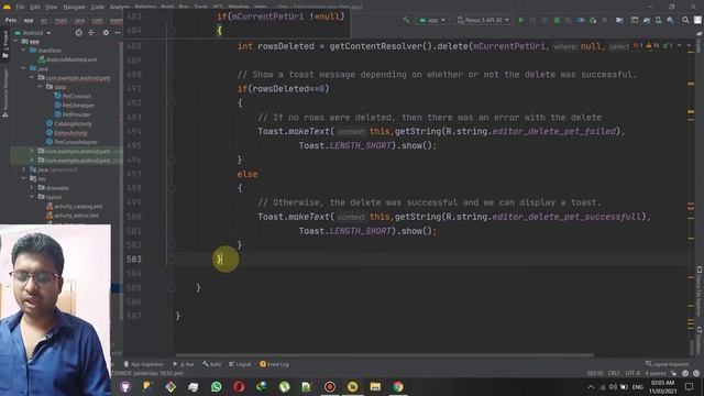 Class 296 - Setting Alert Dialog Box For Delete | Android App Development Complete Course In Hindi смотреть онлайн