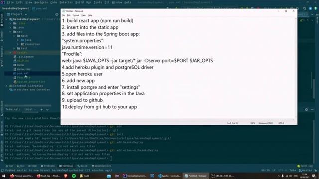 Deploy Spring boot and sql app to Heroku (with React.js) смотреть онлайн