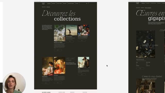 Musée Fabre — Презентация редизайна корпоративного сайта [Школа дизайна UPROCK] смотреть онлайн