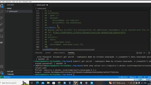 Sonarqube Instllation On Kubernets/aks Via Helm Chart In English Step-by-Step Guide