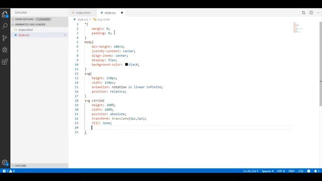 How to create Animated SVG Loader using HTML and CSS only - Coder Wave смотреть онлайн