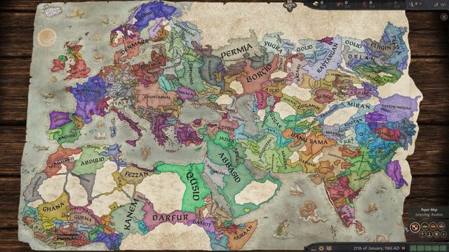 Crusader Kings III Timelapse - 867 start - 1.2 patch смотреть онлайн