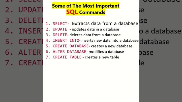 Top SQL Commands #sql #easy #programming #language #tricks #hack #sqlserver #farhad #lead #collect смотреть онлайн