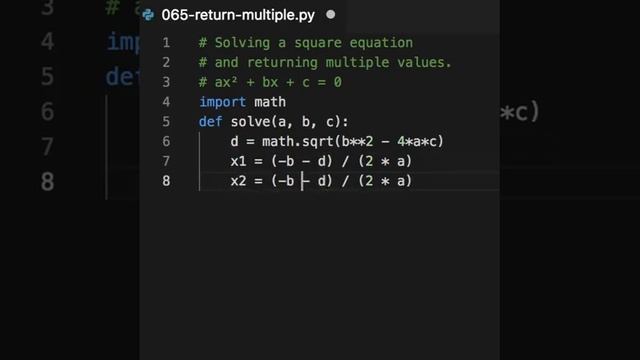 In Python, you can return more than one value from a function. смотреть онлайн