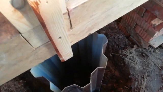 Фундамент под беседку с использованием профлиста смотреть онлайн