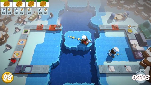 Overcooked Уровень 3-4. 3 звезды, 2 игрока. Co-op смотреть онлайн