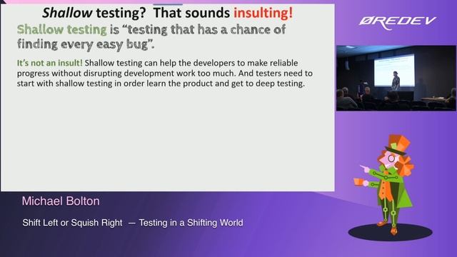 Michael Bolton – Shift Left or Squish Right - Testing in a Shifting World | Øredev 2022 смотреть онлайн