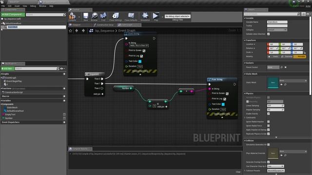 Blueprints Sequence Node Unreal Engine смотреть онлайн