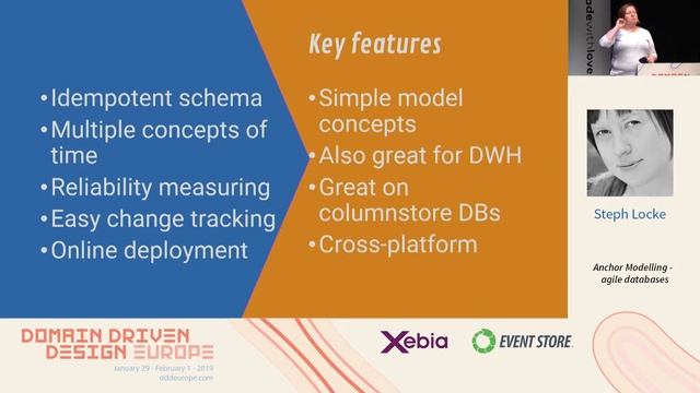 Anchor Modelling agile databases - Steph Locke - DDD Europe 2019 смотреть онлайн