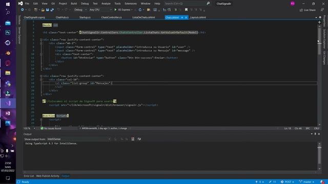 Crear Un Chat Con SignalR En ASP Net Core