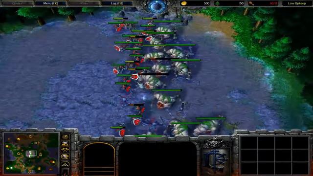 Footmen versus Abominations (not upgraded and maximum food limit) смотреть онлайн