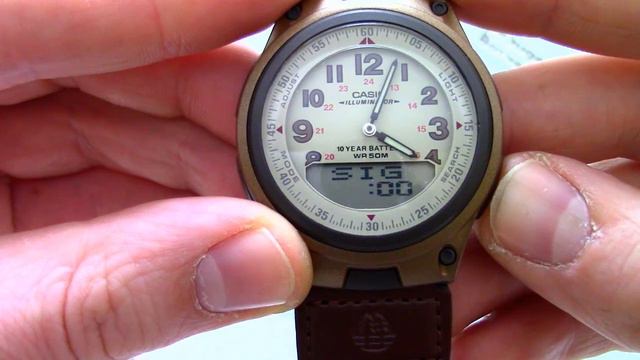 Часы Casio Illuminator AW-80V-5B [AW-80V-5BVEF] - Инструкция, как настроить от PresidentWatches.Ru смотреть онлайн