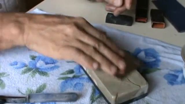Заточка опасной бритвы на натуральных камнях. смотреть онлайн