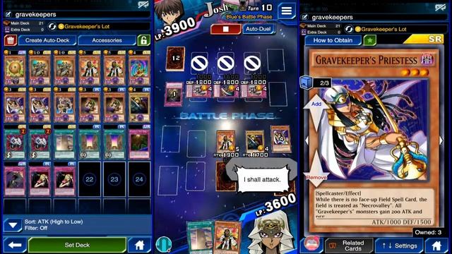 Yugioh Duel Links - How To Summon Gravekeepers Oracle смотреть онлайн