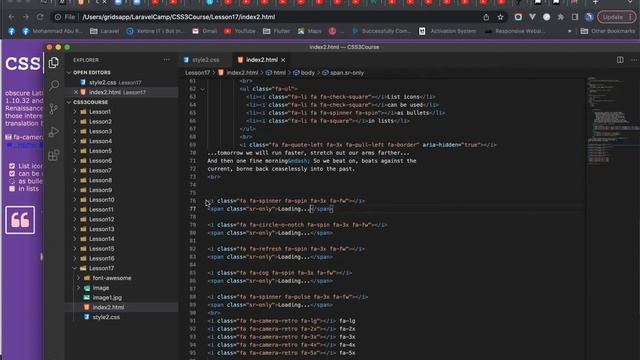 CSS3 Icons FontAwesome بالعربي смотреть онлайн