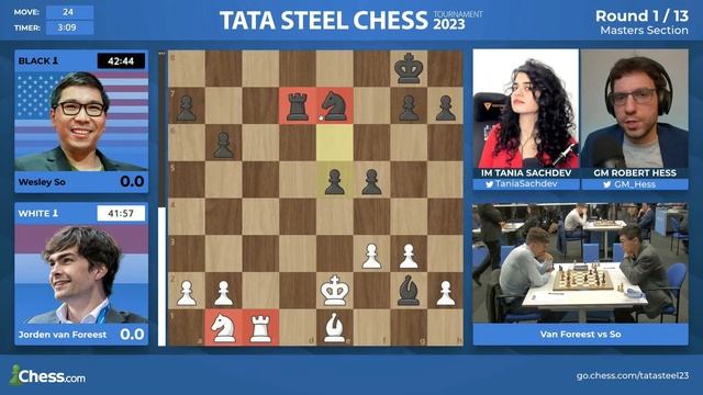 Carlsen, Caruana, Ding, So + Chess’ ELITE Square Off In Tata Steel Chess Masters 2023! | RD 1 смотреть онлайн