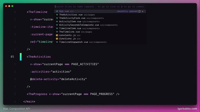 Vue Composition API с нуля #68 - Доступ к функции createActivity через provide / inject смотреть онлайн
