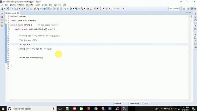 String Concatenation With Other Data Type In Java смотреть онлайн