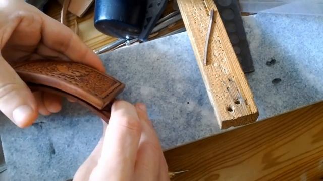 Кожаный ремень своими руками. Leather belt hand made. Часть 10. Ремень. Часть 4. Конец. смотреть онлайн