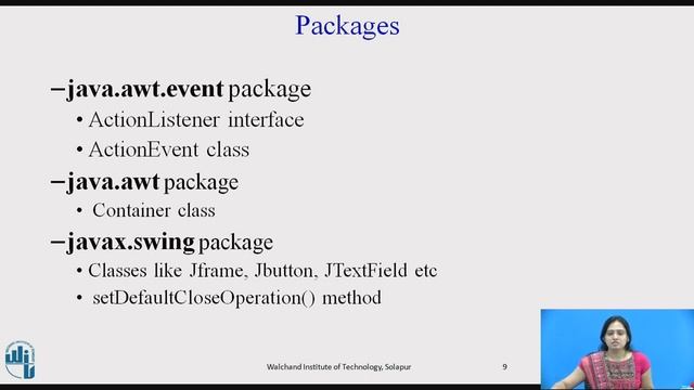 Event Handling using Java Swing смотреть онлайн