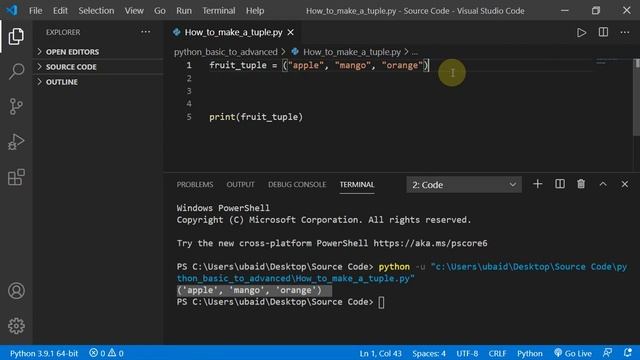 How To Make a Tuple in Python || Can We Modify Tuple in Python || Hindi/Urdu #13 смотреть онлайн