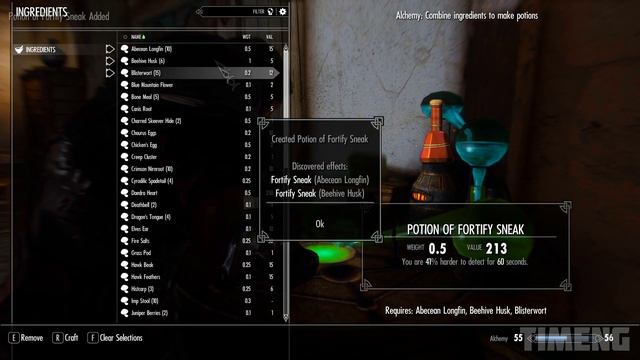 Skyrim ٠ All Alchemist Reactions to Crafted Potions смотреть онлайн