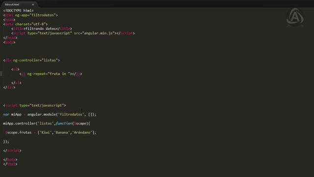 9 Cursos de Angular js - filtrado de datos смотреть онлайн